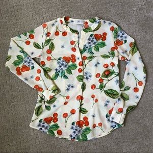 Van Heusen Henley Spring Floral Printed Blouse